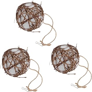 Yardwe 3pcs Bird Nesting Material Decorative Birds Hanging Bird Feeder Stuffed Toys Hanging Birds Feeder Hand Woven Hummingbird Bird Parakeet Rattan Toy Bird Nest for Yard Ornament Chew