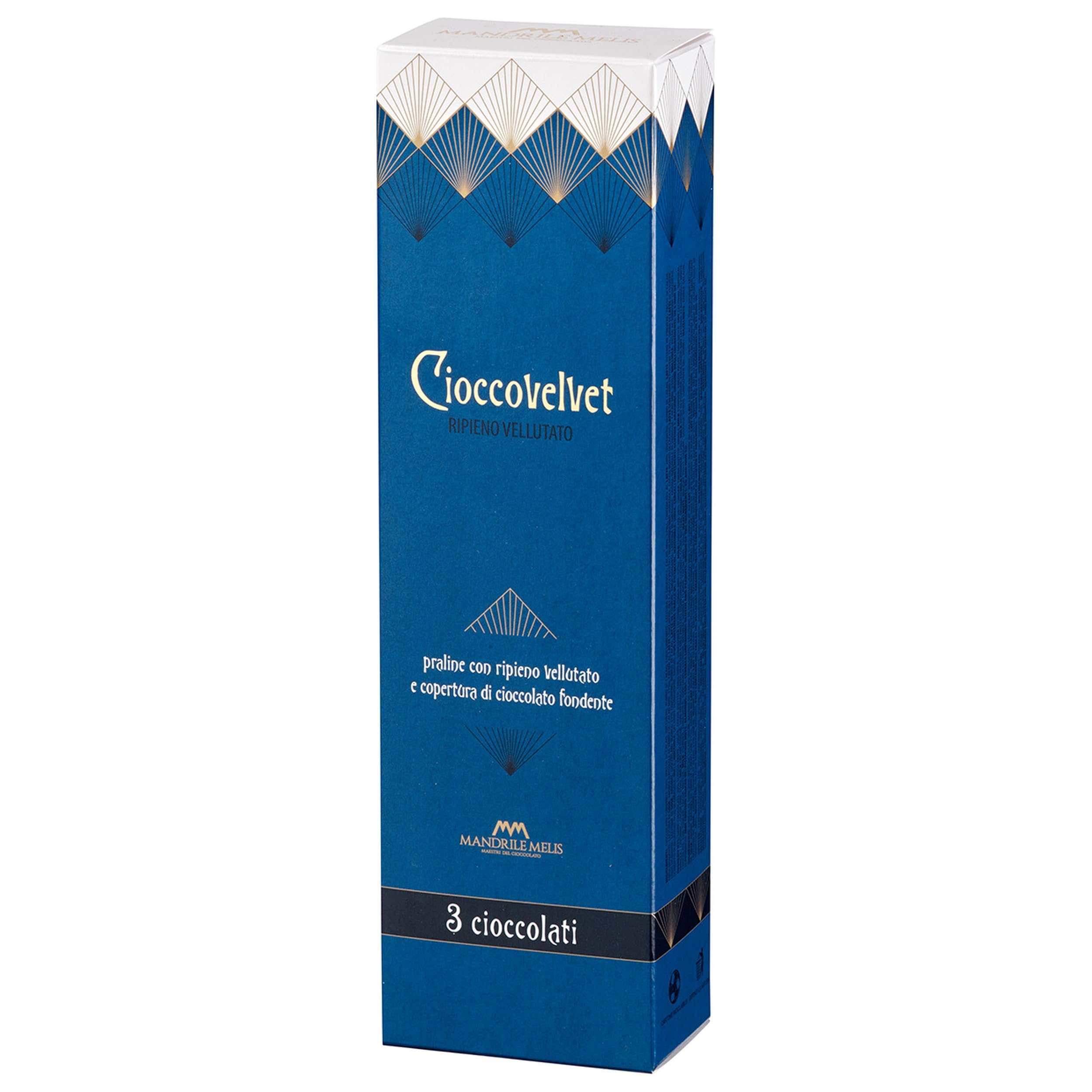 Mandrile Melis Cioccovelvet 3 Schokoladen aus Italien inkl. FeinWert E-Book (6 x 180 g)