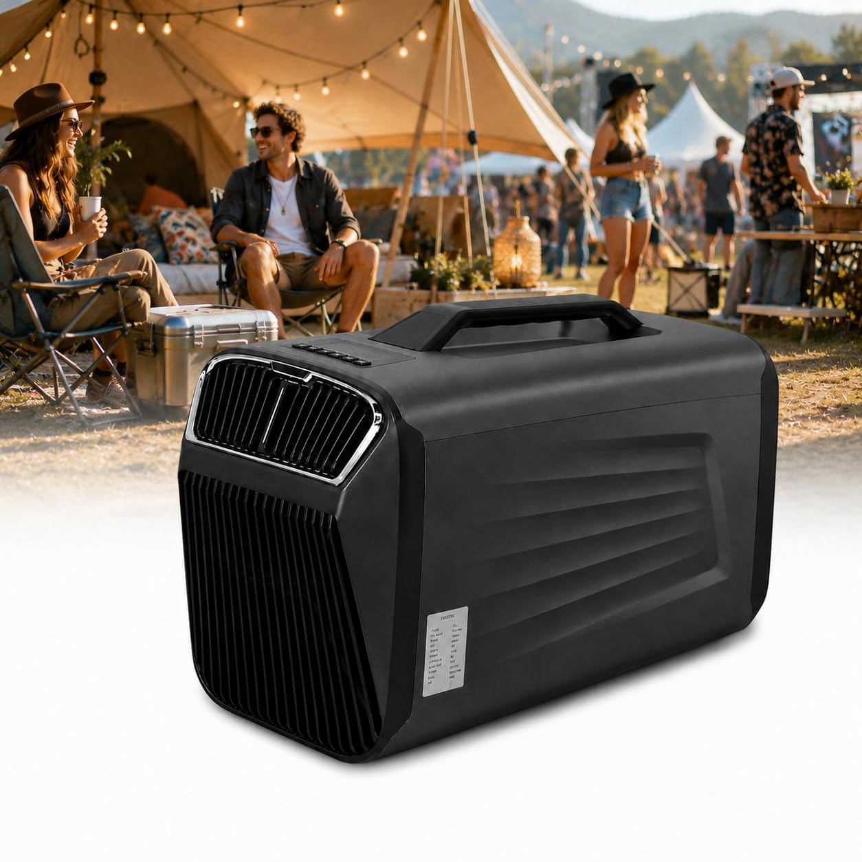 forplubossmmp 5200 Btu Portable Camping Air Conditioner,400w Low-Power Tent Air Conditioner, Applicable Area: 8-15m², With 24-Hour Timer Function, Suitable For Tents, Trucks, Rvs, Outdoor DarkGray