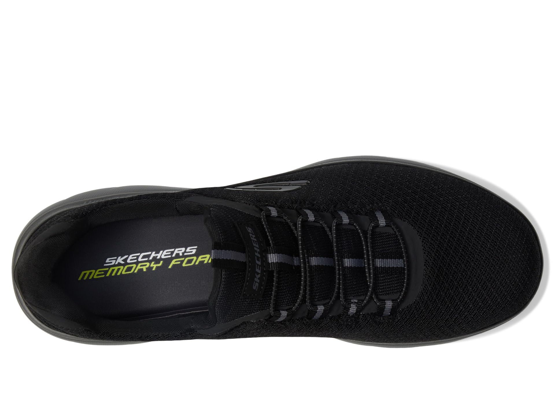 Skechers Summits, Scarpe da Ginnastica Uomo, Black Mesh Charcoal Trim, 39.5 EU