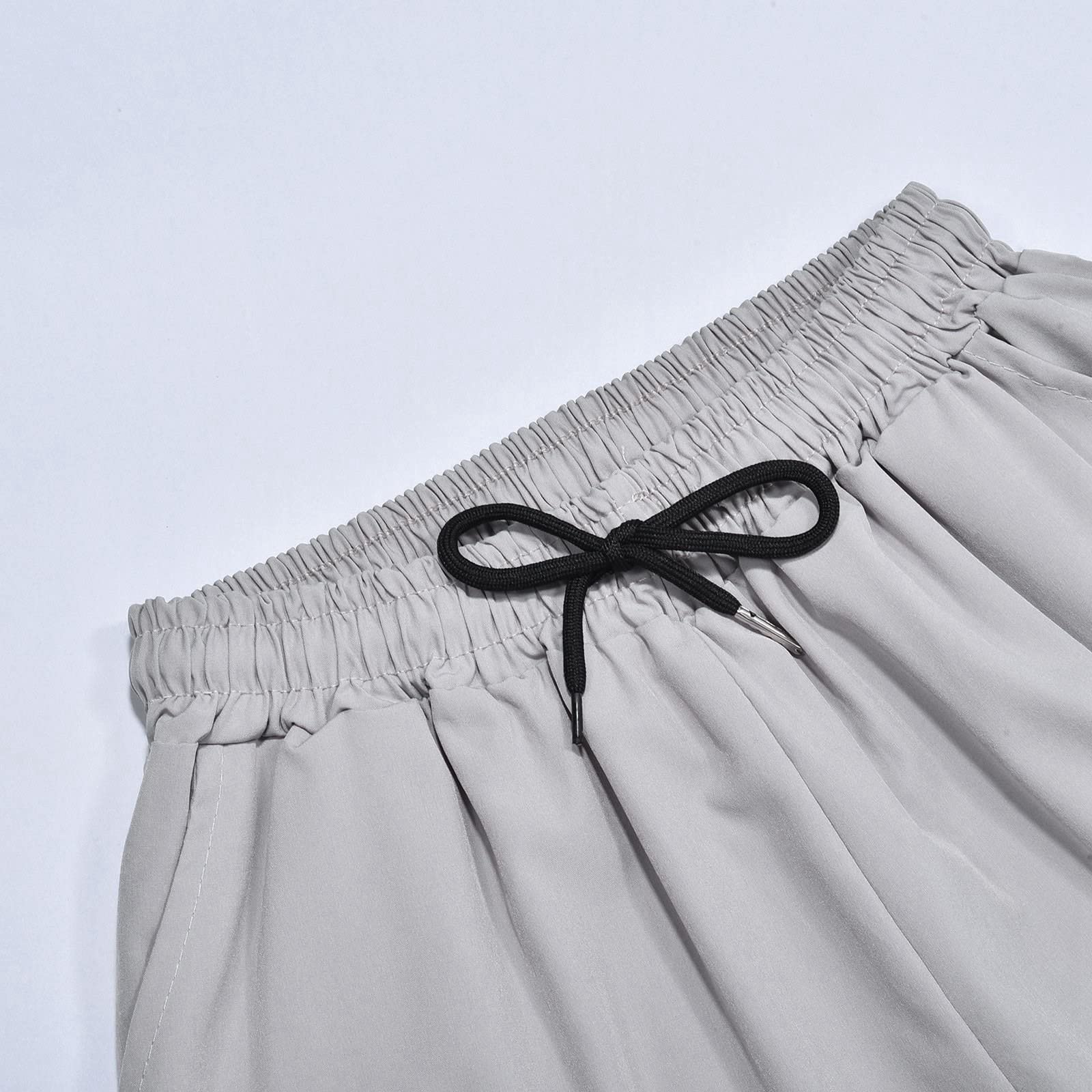 Mens Work Pants clearnace Cotton Cargo Sweatpants for Men Drawstring Casual Loose Fit Joggers Solid Color Straight Athletic Pants for Men