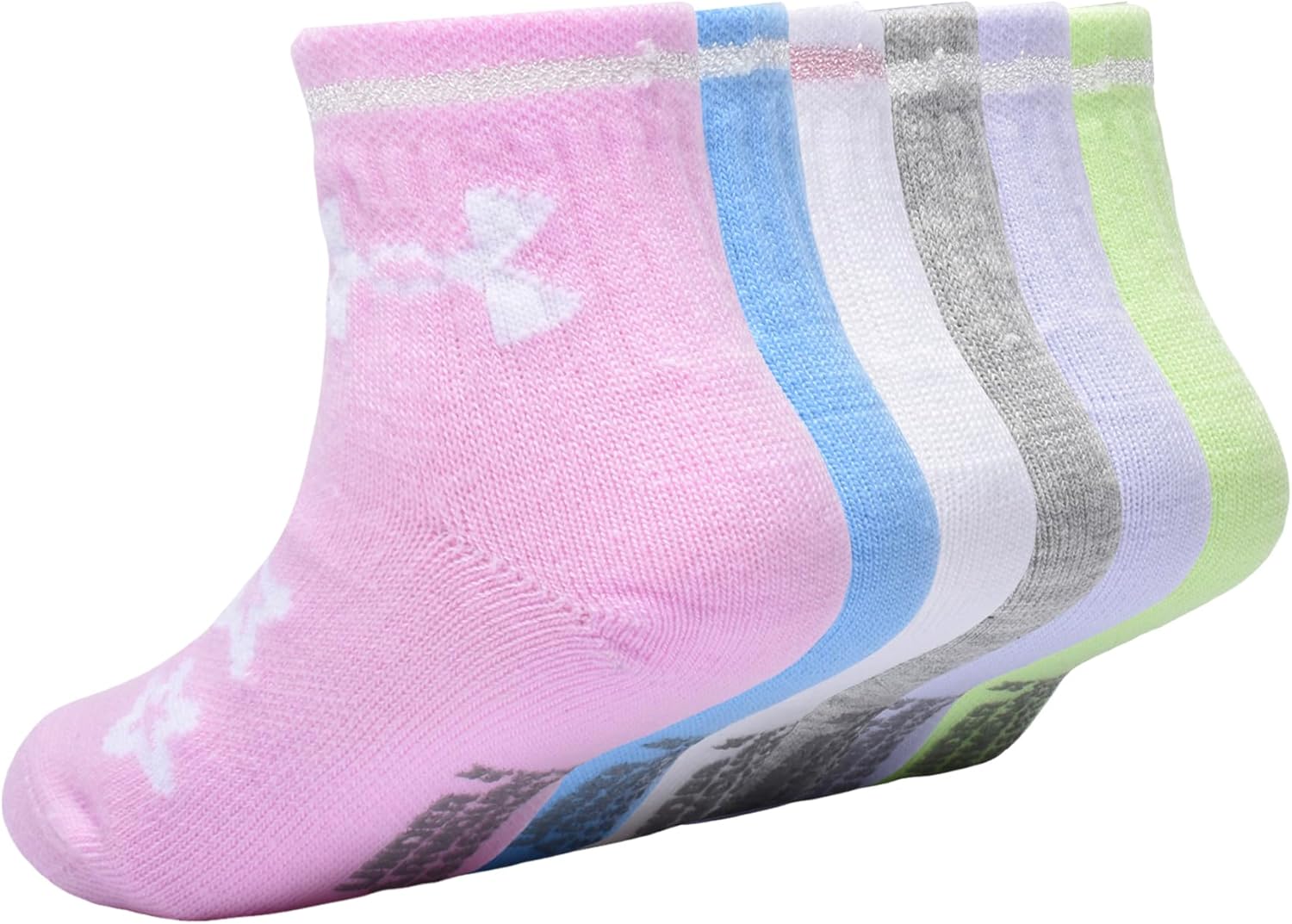 Under Armour girls Multi Pack Quarter Sock - Image 2