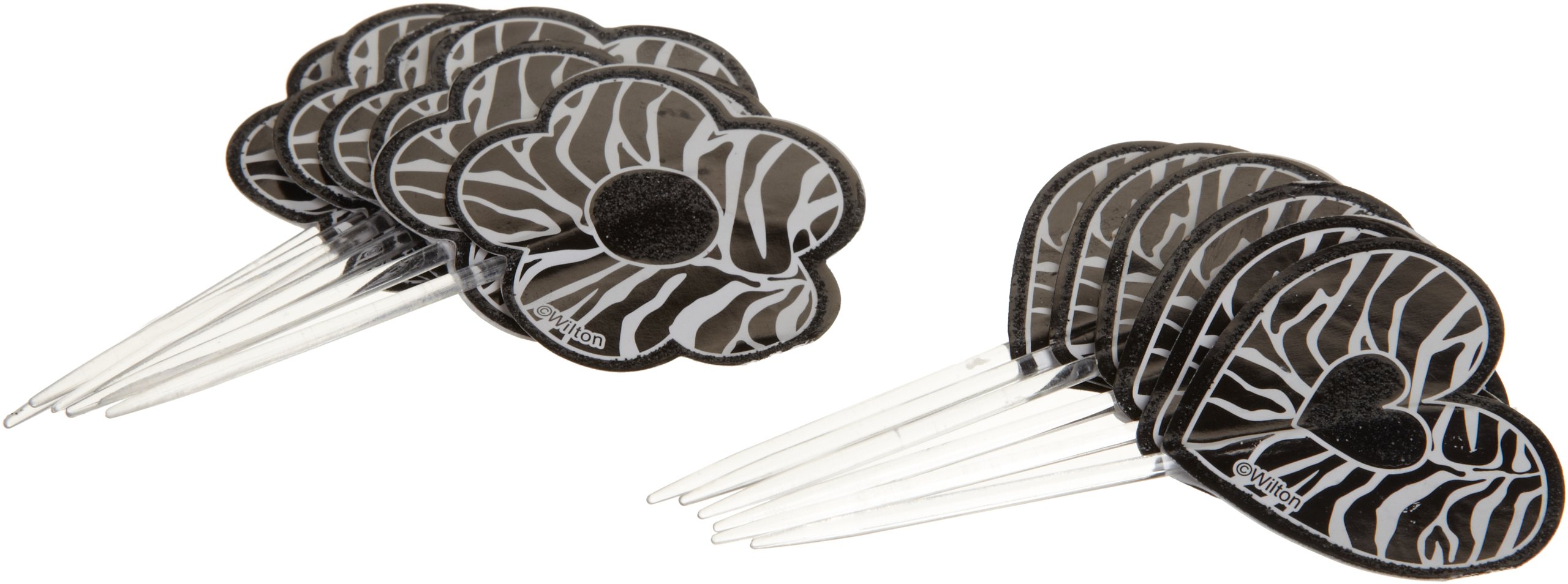 Fun Pix Wilton Zebra Heart Flower pour embellir vos tables de buffet d'anniversaire