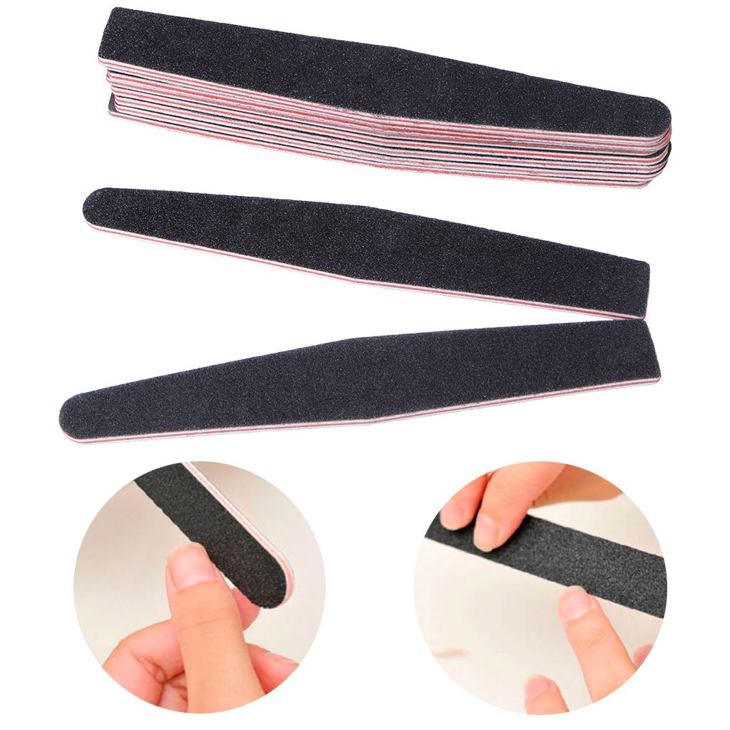 La SACHI Heel Exfoliator and Nail File 0.01? Glass Nano Technology Strap Included Sole Exfoliator (Set)