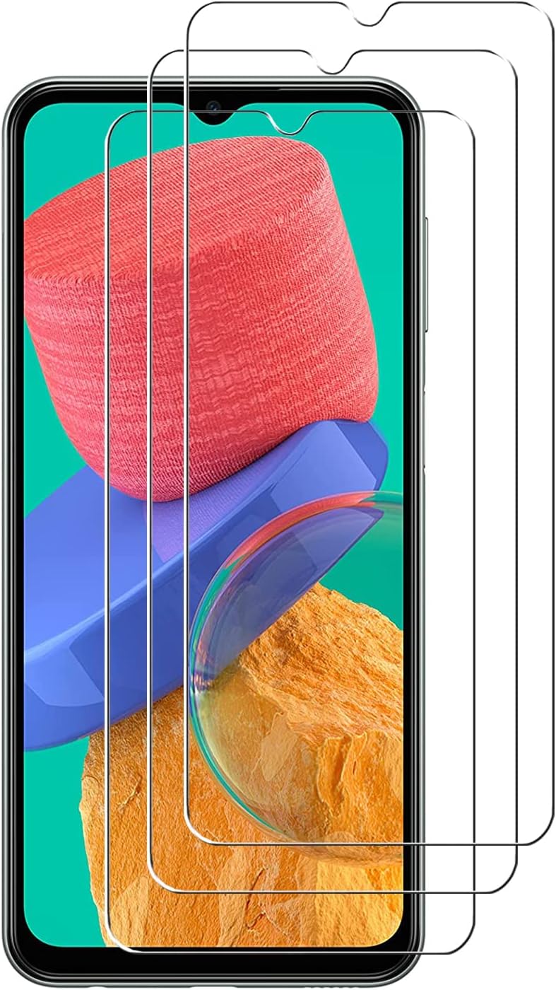 ZMONE Tempered Glass for Samsung Galaxy M33 5G Screen Protector [3 Pack],9H Hardness High Definition Full Covered Curved Clear Scratch Resistant Bubble Free Anti-Fingerprints
