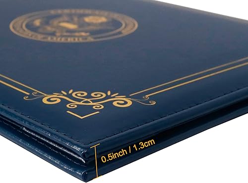 Miniatura 6 de GraduationMall Titular del certificado de ciudadanía de EE. UU. Cubierta de certificado de naturalización de PU con logol 'Certificado de