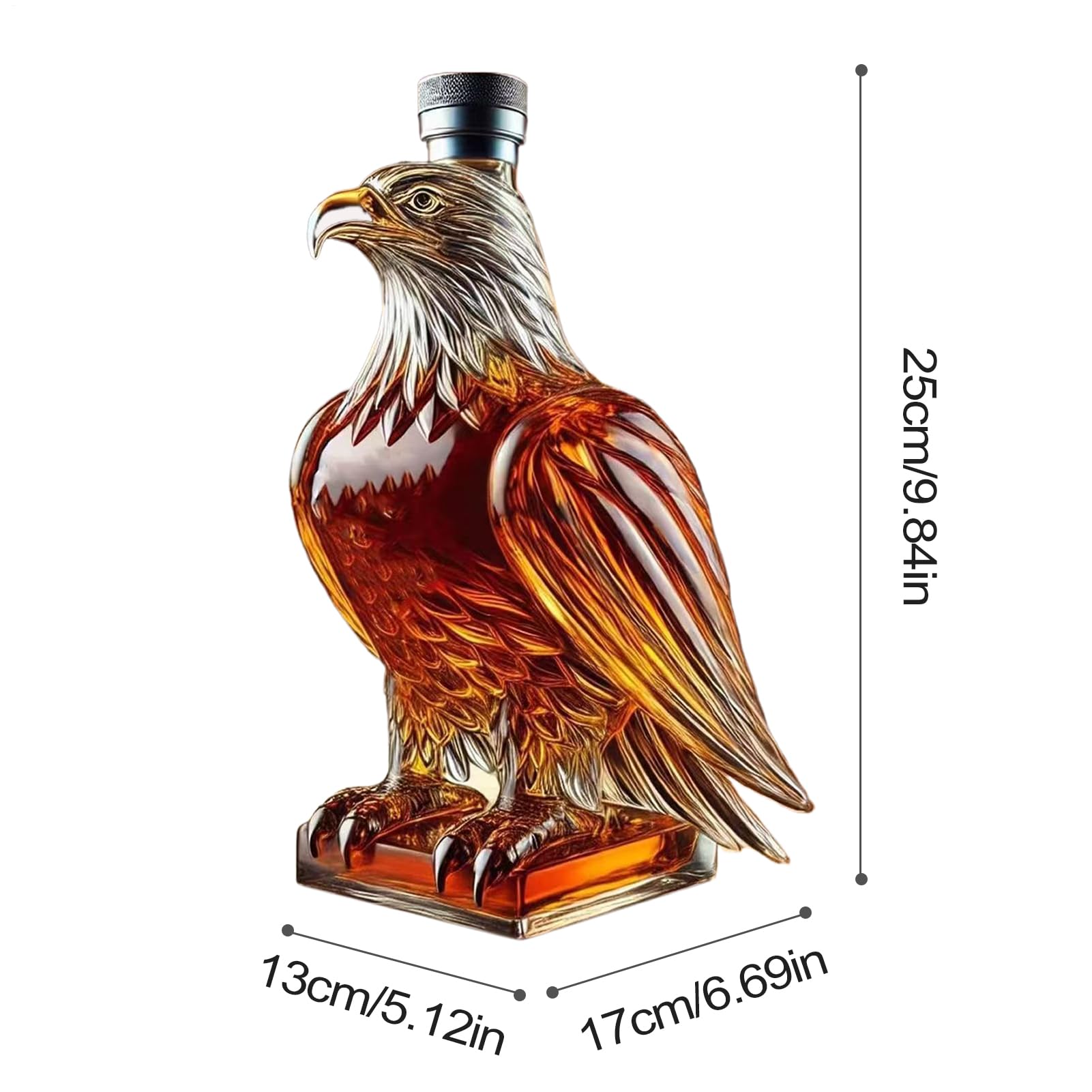 Decantador De Whisky, Botella En Forma De Águila, Contenedor De Licor Para Coleccionistas Hombres Degustación De Vino Tinto Cerveza Eventos Día Del Padre Apasionados