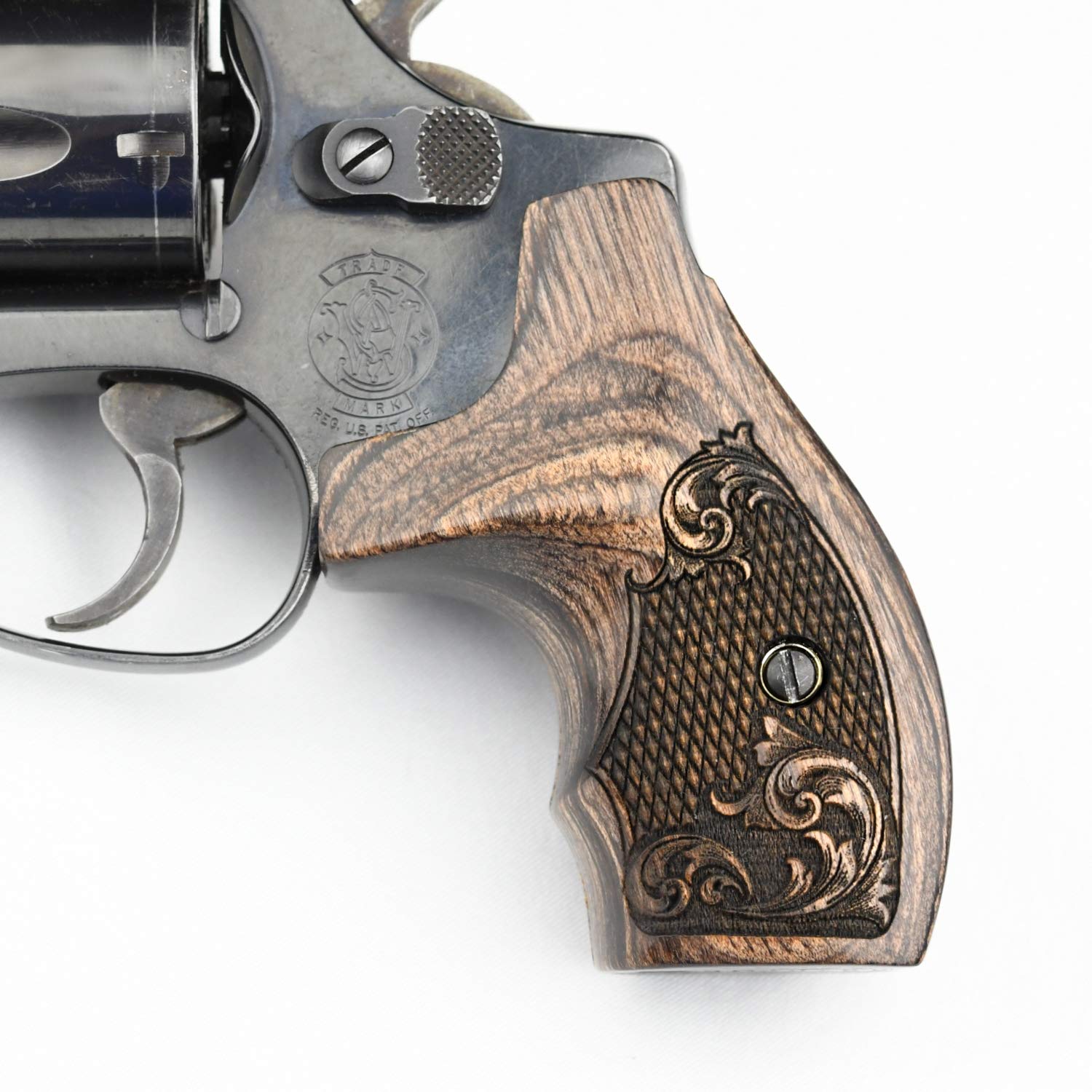 Altamont - S&W J Round Revolver Grips - Boot - Real Wood Gun Grips fit Smith & Wesson J Frame Round Butt .38 Special and 9mm Revolvers - Made in USA