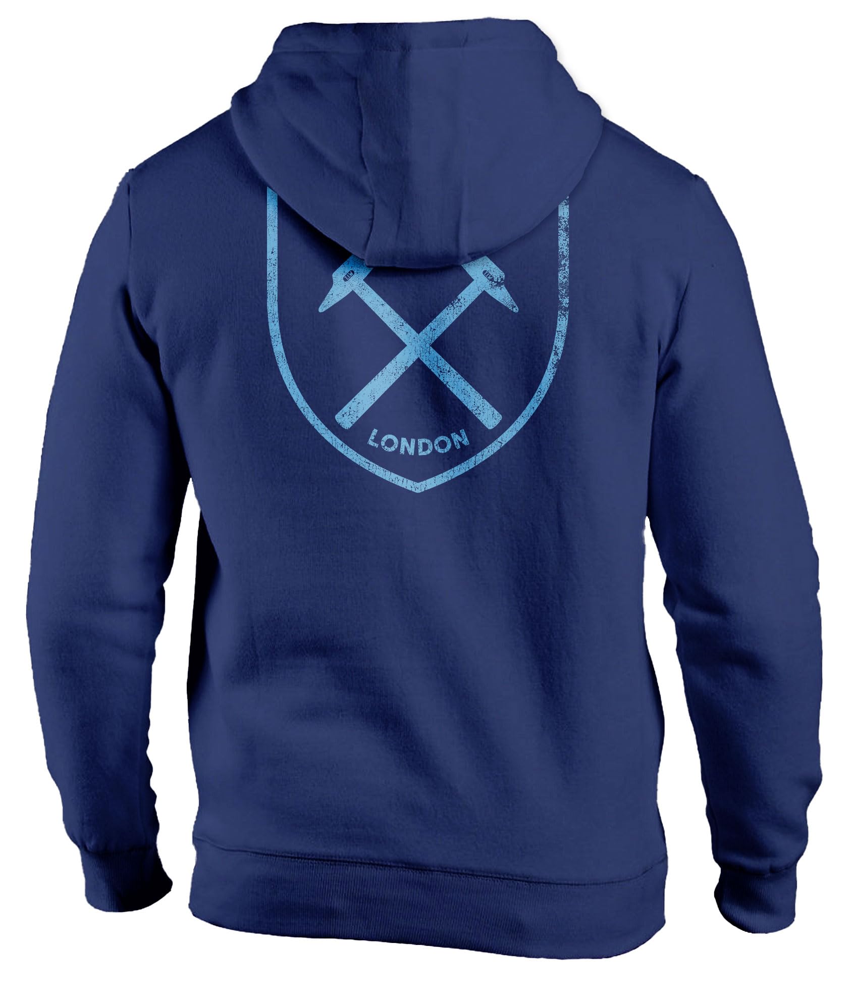 West Ham United Back Logo Fleece Pullover Hoodie - Navy