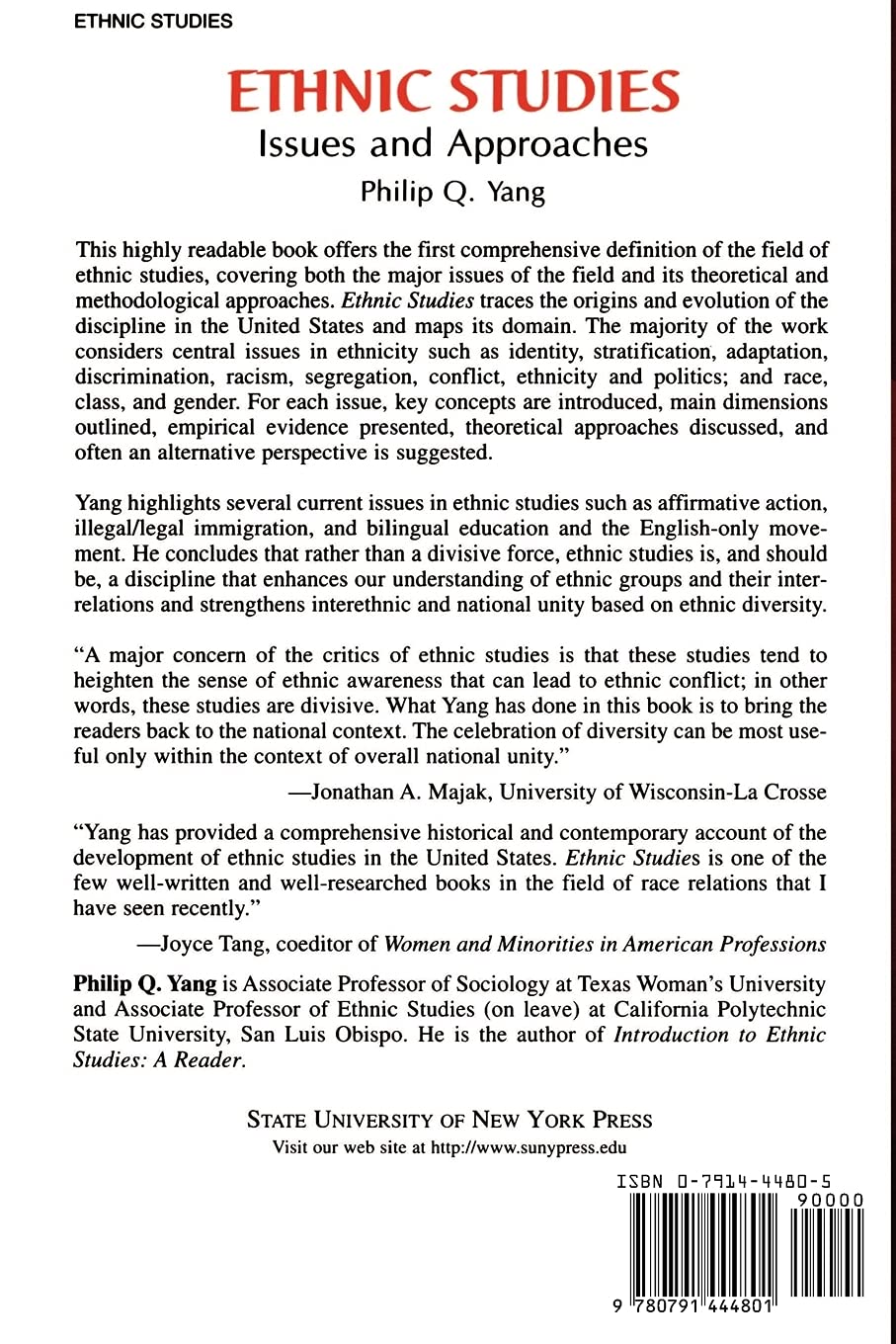 Ethnic Studies: Issues and Approaches