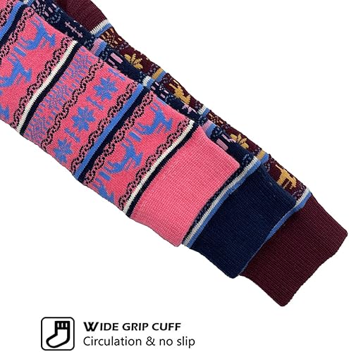 Miniatura 4 de HIGHCAMP Calcetines de nieve para niños, 2 pares para snowboard, patinaje, esquí, niños y niñas, deportes al aire libre