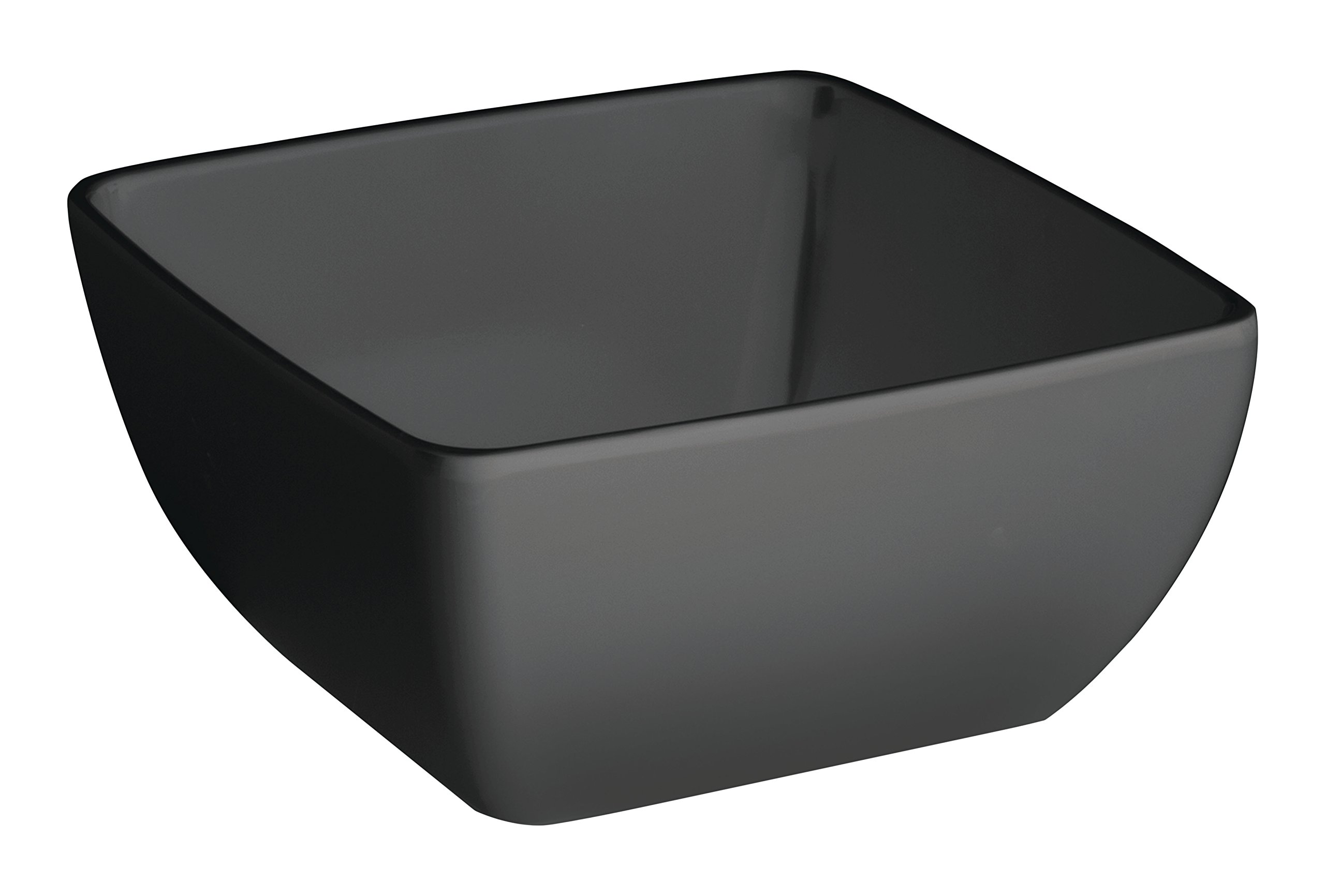 Lacor 63582 Salad Melamine Classic Bowl, 25 x 25 x 12 cm, Black