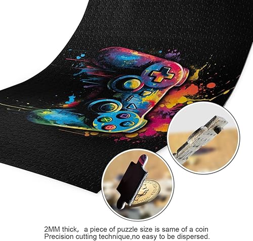 Miniatura 3 de Gamepad Jigsaw Puzzles 500 Pieces for Adults,Learning Educational Puzzles,Difficult and Challenge Families Toys with Mesh Storage Bag 2012152