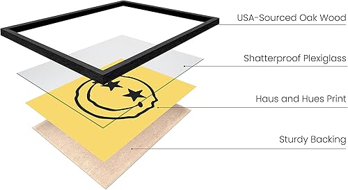 Miniatura 2 de HAUS AND HUES Trippy Smile - Póster de pared Trippy, póster de cara sonriente goteante para estética de habitación, pósteres trippy para habitación,