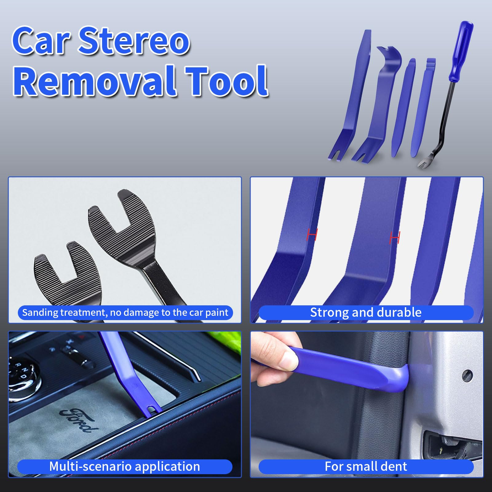 Super PDR Paintless Dent Removal Kit for Car,Body Repair Tools Dent Removal Tools, Hail Damage Repair Tools Dent Puller kit Auto Body Dent Remove Repairs 95% of Car Dents