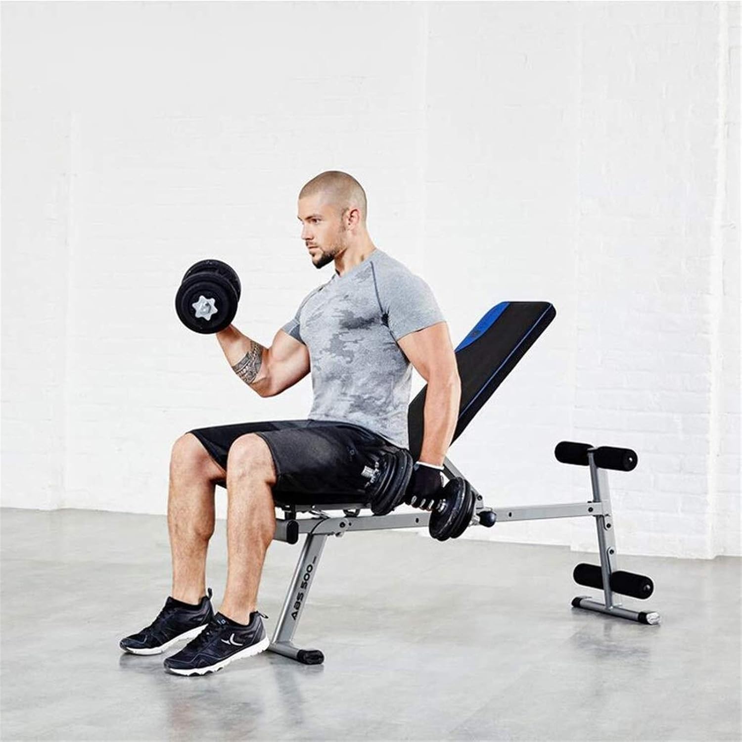 Standard Weight Benches Sports Multifunctional Fitness Bed Sit-Up Aid Dumbbell Bench Abdominal Fitness Home Multi-Function Fitness Folding Design