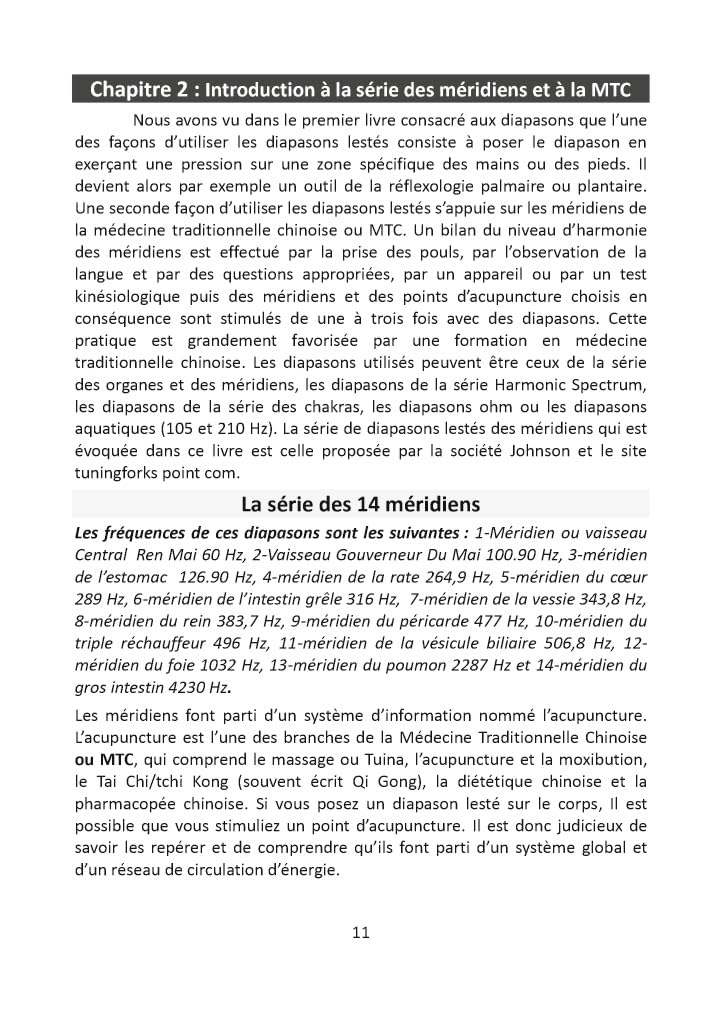 Diapasons, Kinésiologie et Acupuncture Traditionnelle Chinoise: Version Février 2026
