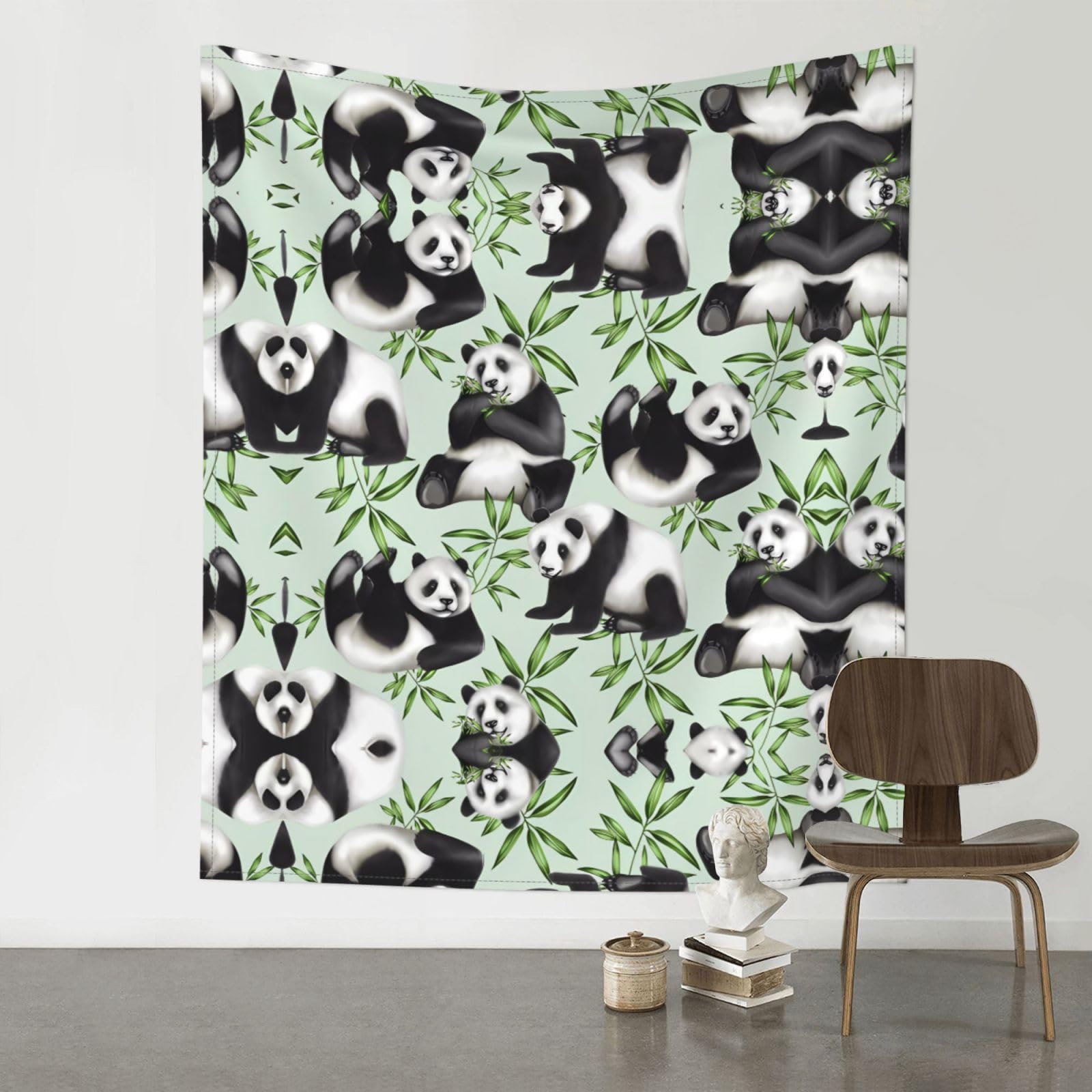 YYHWHJDE Panda bamboo Prints 60x51in Wall Tapestry – Boho Decor Throw Blanket for Bedroom, Dorm, Beach Cover, Picnic & More