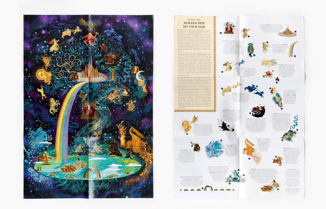 Laurence King Die Welt der nordischen Mythologie. EIN 1000-Teile-Puzzle, Yellow