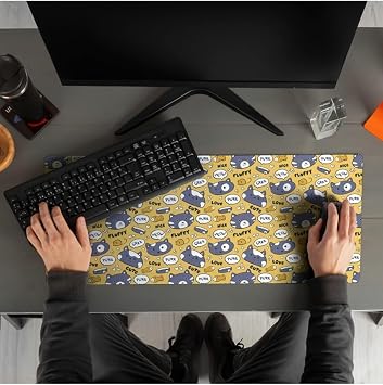 Hediyesepeti Kız Arkadaşa Hediye Sevimli Kedi Tasarımlı Mousepad - Mouse Pad - Fare Altlığı