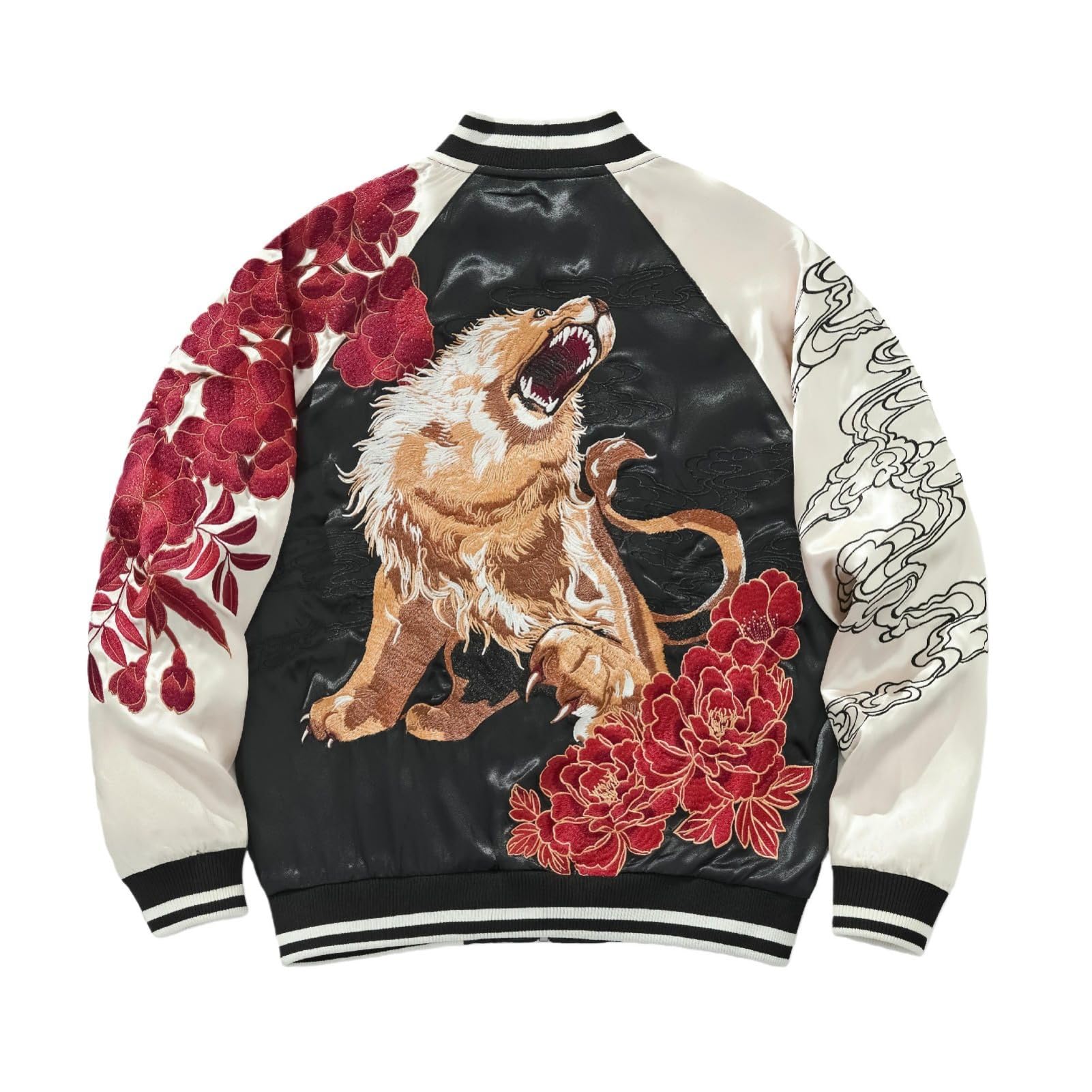 Chaqueta de béisbol bordada estilo callejero chino para hombre con aspecto casual de moda