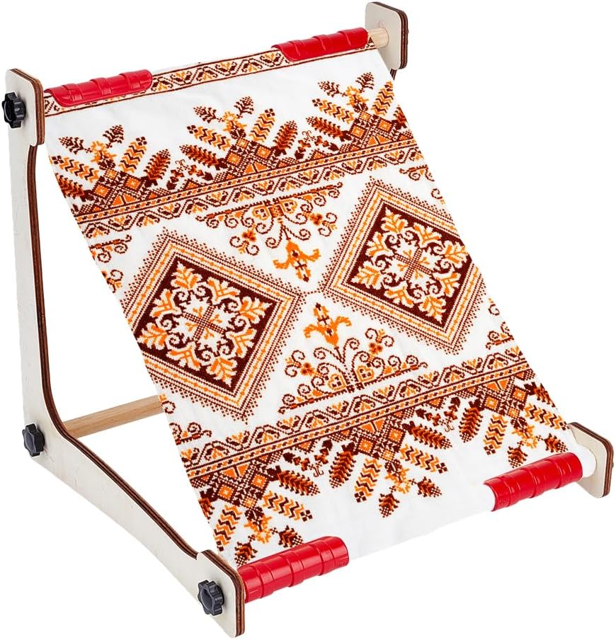PH PandaHall Embroidery Table Stand, Wooden Cross Stitch Hoop Stand Embroidery Frame Stands Hoop Holder with Sturdy Wooden Base for Home Needlework Quilting Sewing Stitching Tool