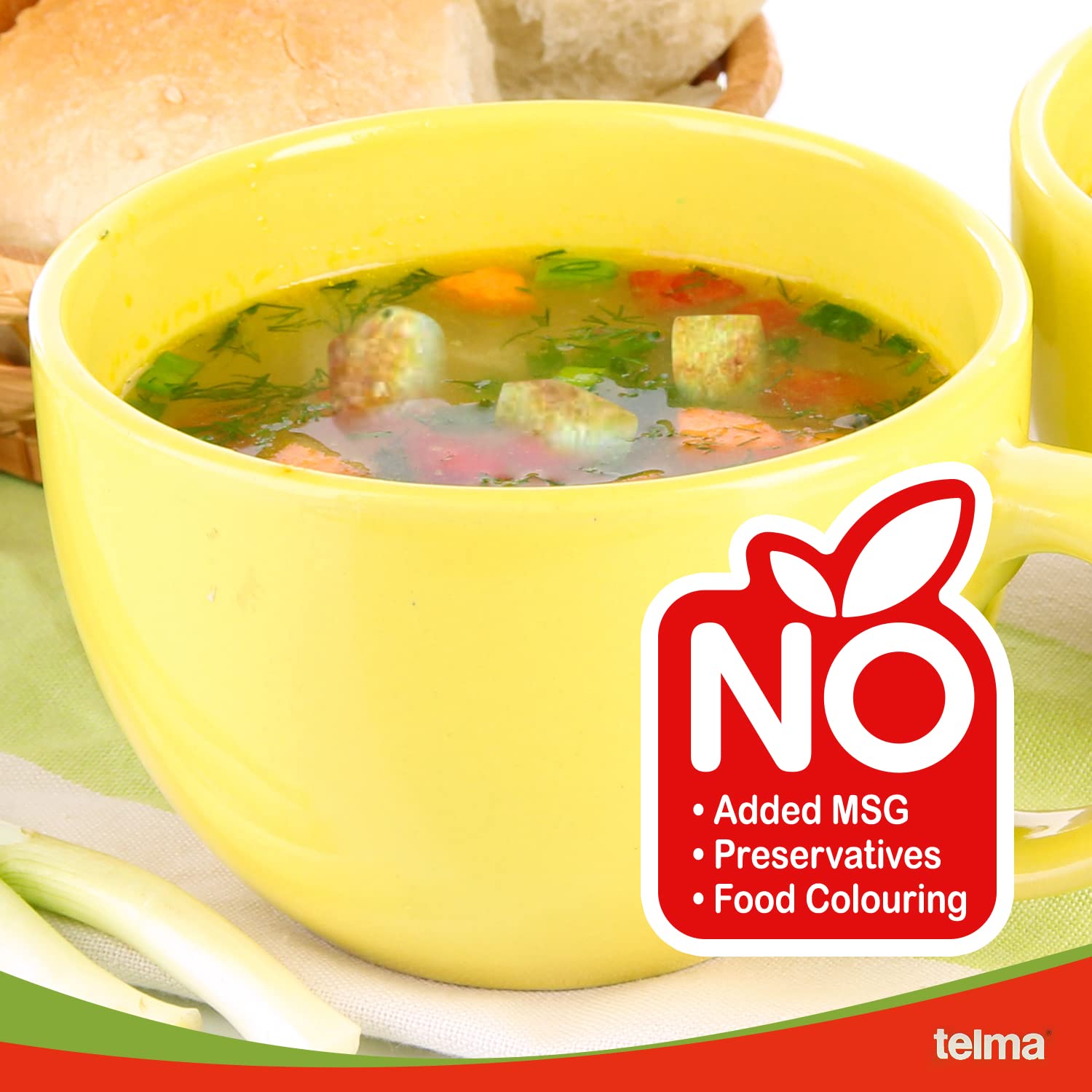 Telma Pacchetto di zuppa istantanea aromatizzata al pollo (confezione da 6 x 2) - Kosher