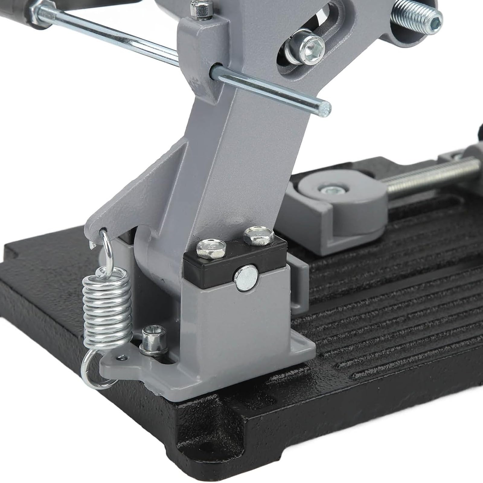 Supporto per smerigliatrice angolare, Staffa di Supporto per smerigliatrice angolare con Telaio in Lega di Alluminio e Base in ghisa, Compatibile con smerigliatrici angolari da 100-125 mm
