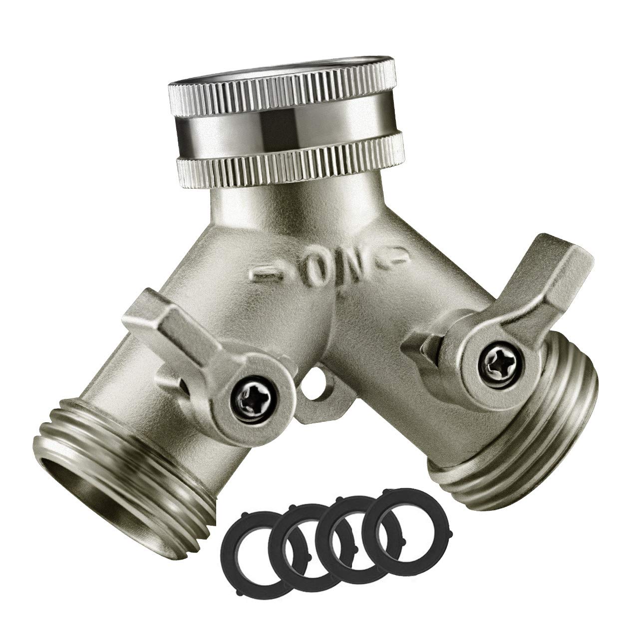 Garden Hose Adapter With 45 Degree Elbow Hose Washers With Comfort Grip Y Shape Brass Garden