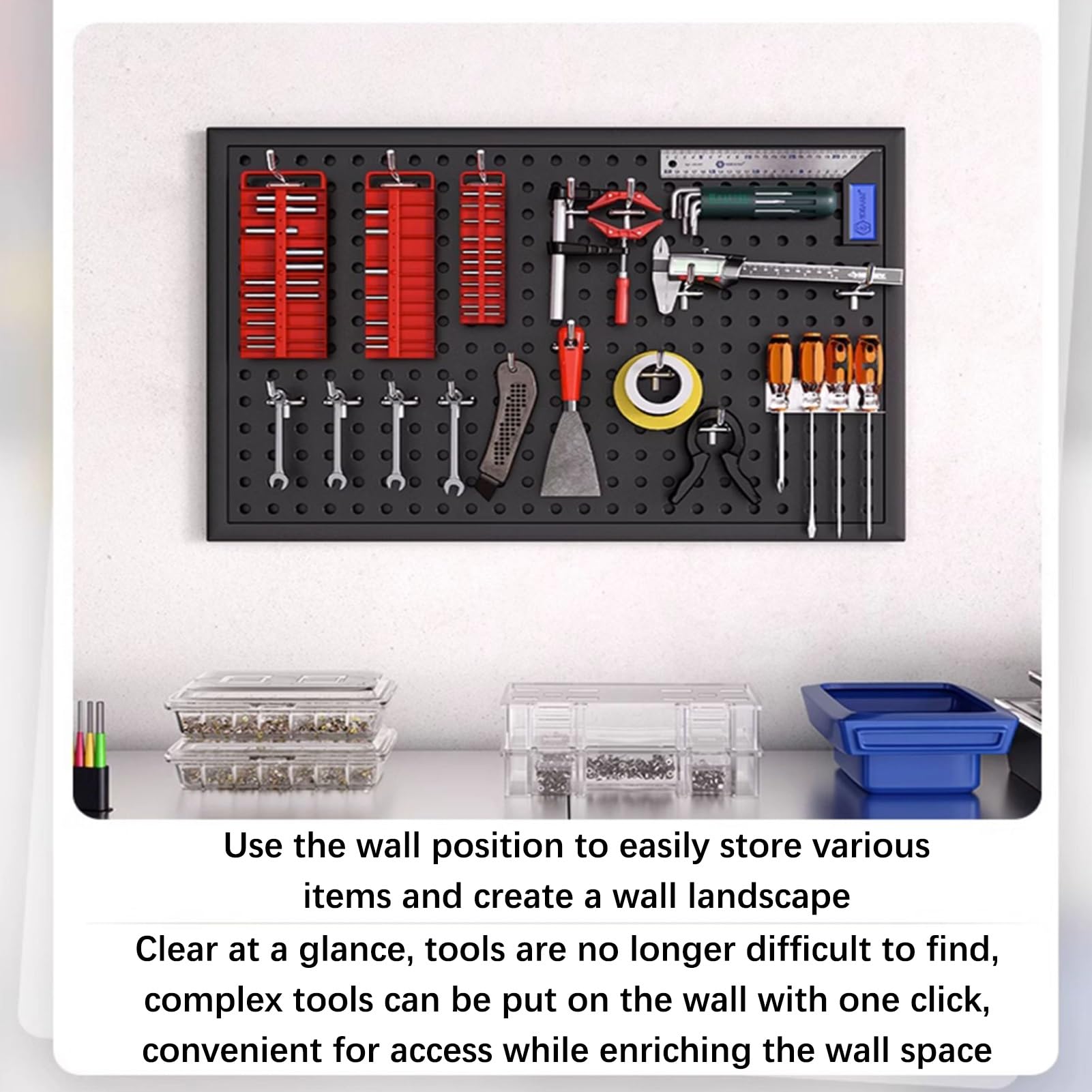 Stecktafel Clips Metall - 2er Set Für Werkzeugaufbewahrung