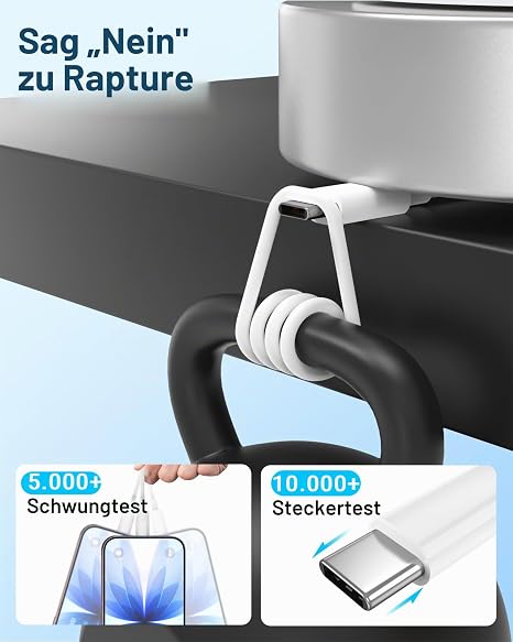 USBC to USBC Cable 2 m White 3 Pieces 60 W PD 3.0 USB C Charging Cable 2 m White for iPhone 17 16 15 Pro Max USB Type C Cable 2 Metre Fast Charging Cable for Samsung S25/S24/S23 Google Huawei OnePlus Xiaomi