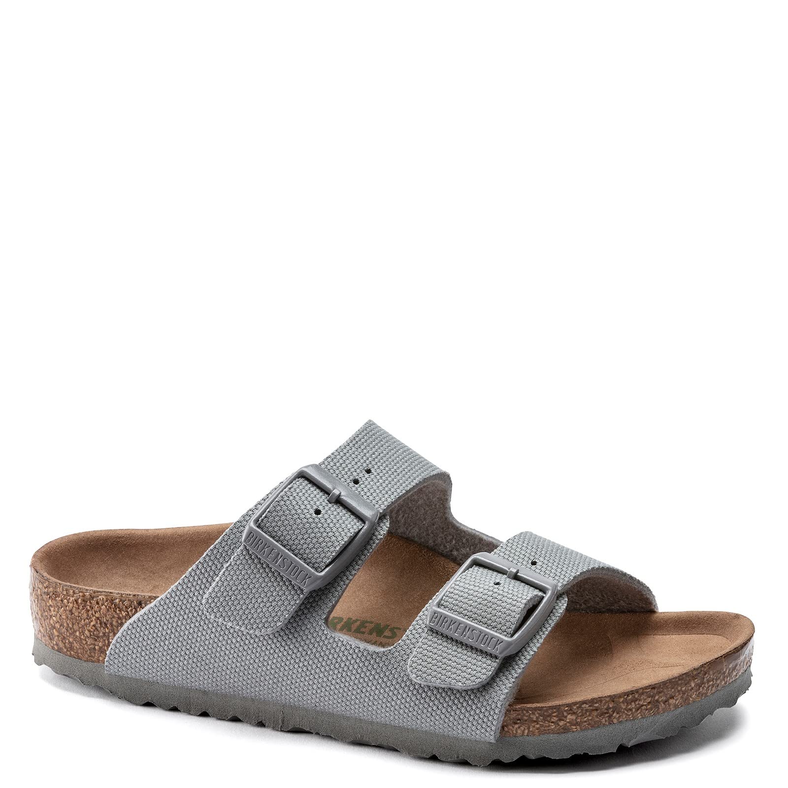 Birkenstock Arizona Rivet Logo Narrow Unisex Shoes Size 4, Color: Stone Coin
