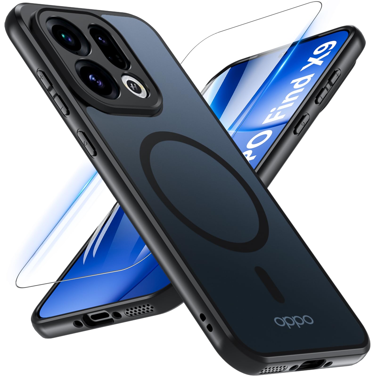 Amazon.co.jp: OWKEY OPPO Find X9 ケース 【ガラスフィルム付き
