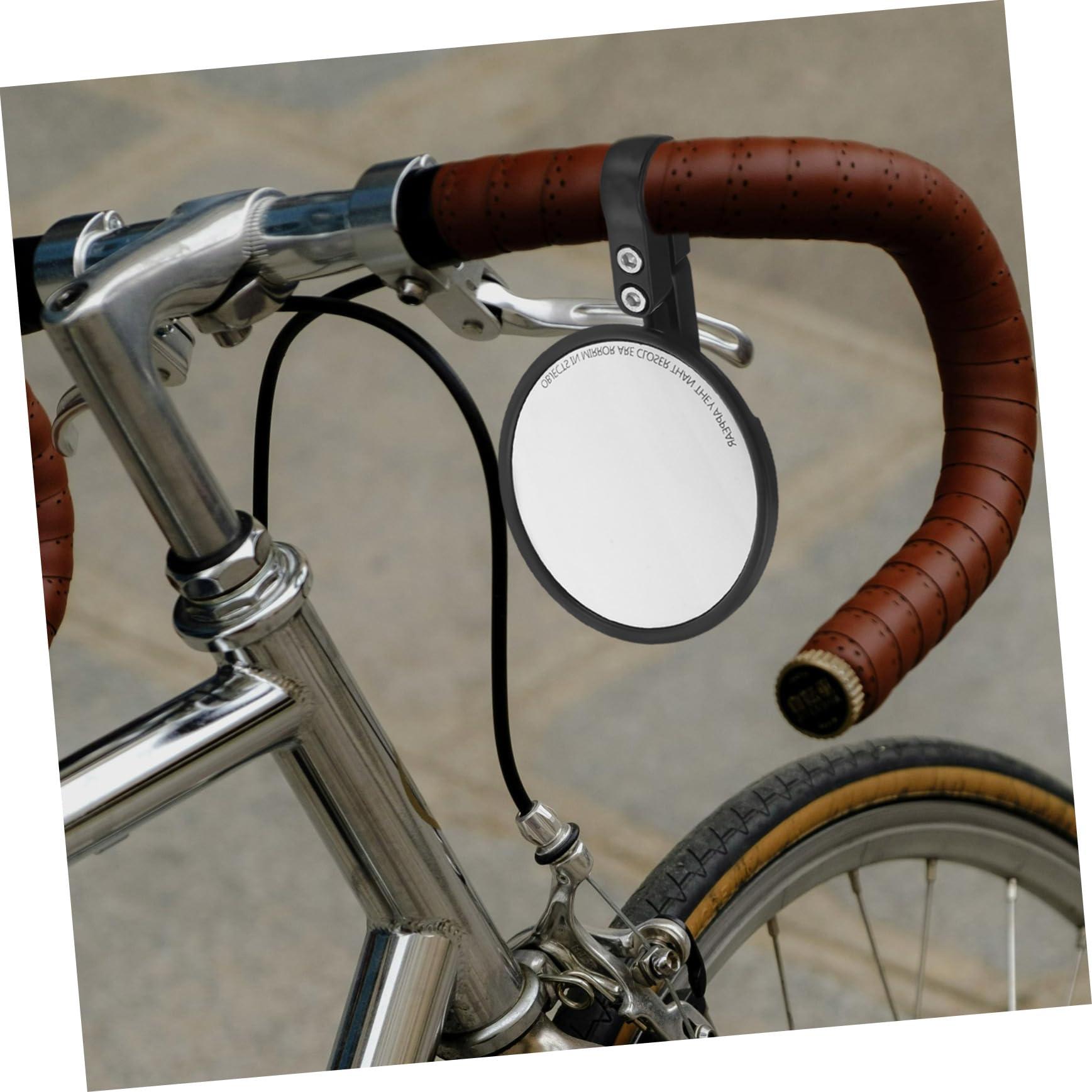 Abaodam 2stücke Rückspiegel für Fahrrad Runde Design mit Weitem Sichtfeld Robust und Stoßfest Einfache Montage ohne Werkzeug Passform für Verschiedene Motorrad und Fahrradmodelle