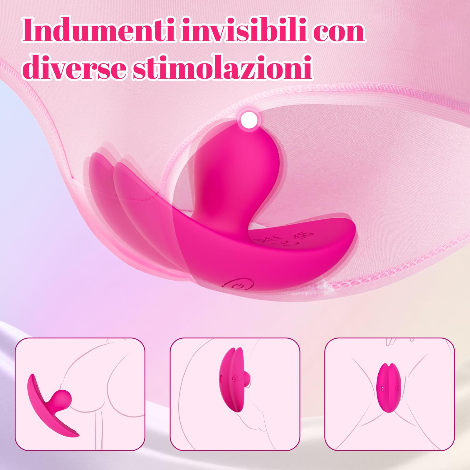 Vibratore Dildo Vibratori per Donne Ovetto Vibrante Telecomando Sex Toys Sessuali per Donna,Stimolatore Clitorideo G-Spot Vibrazione con 10 Modalità di Vibrazione,Vibratore Wireless per Coppia