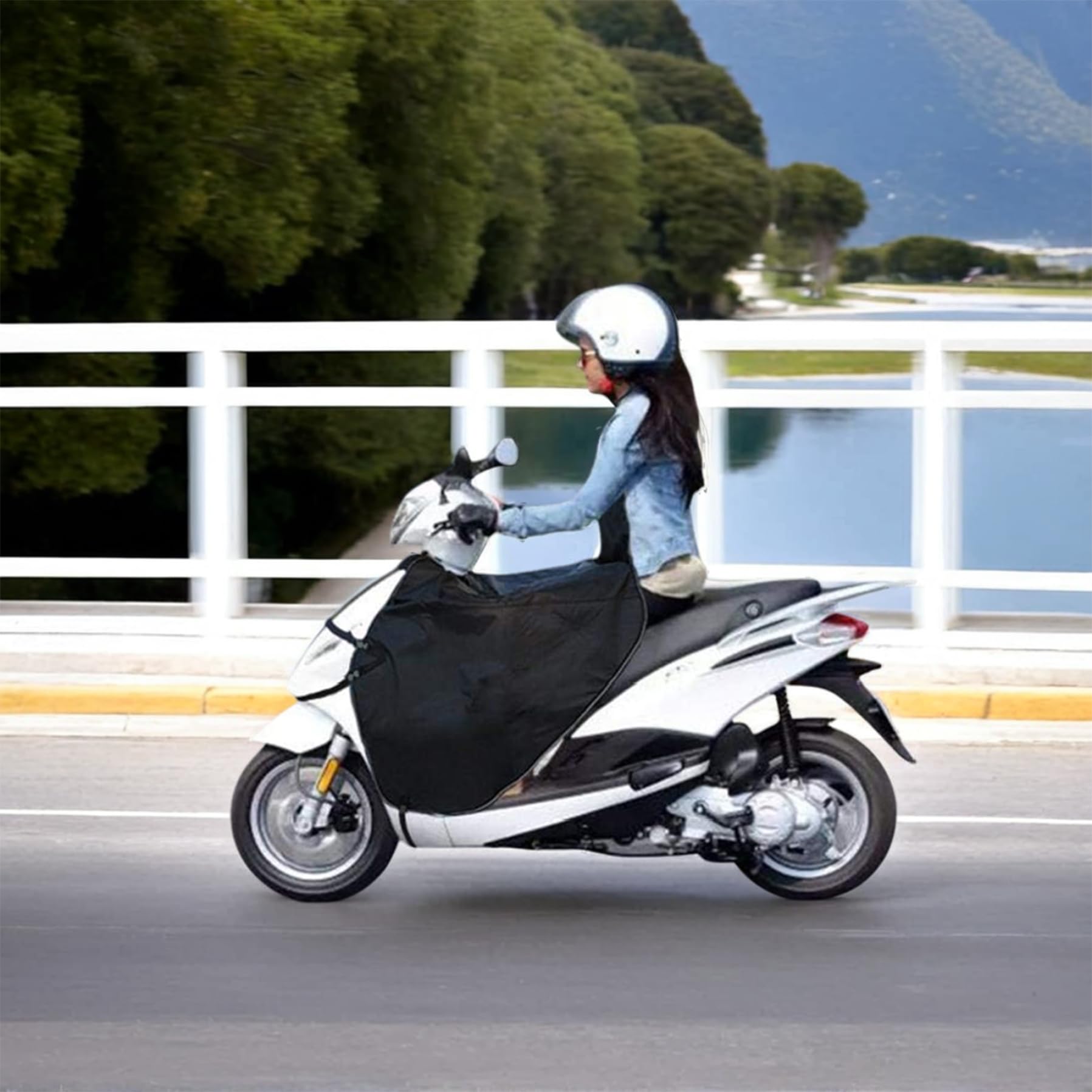 Bouclier Thermique de, Couverture de Jambe de Scooter en Tissu Oxford.