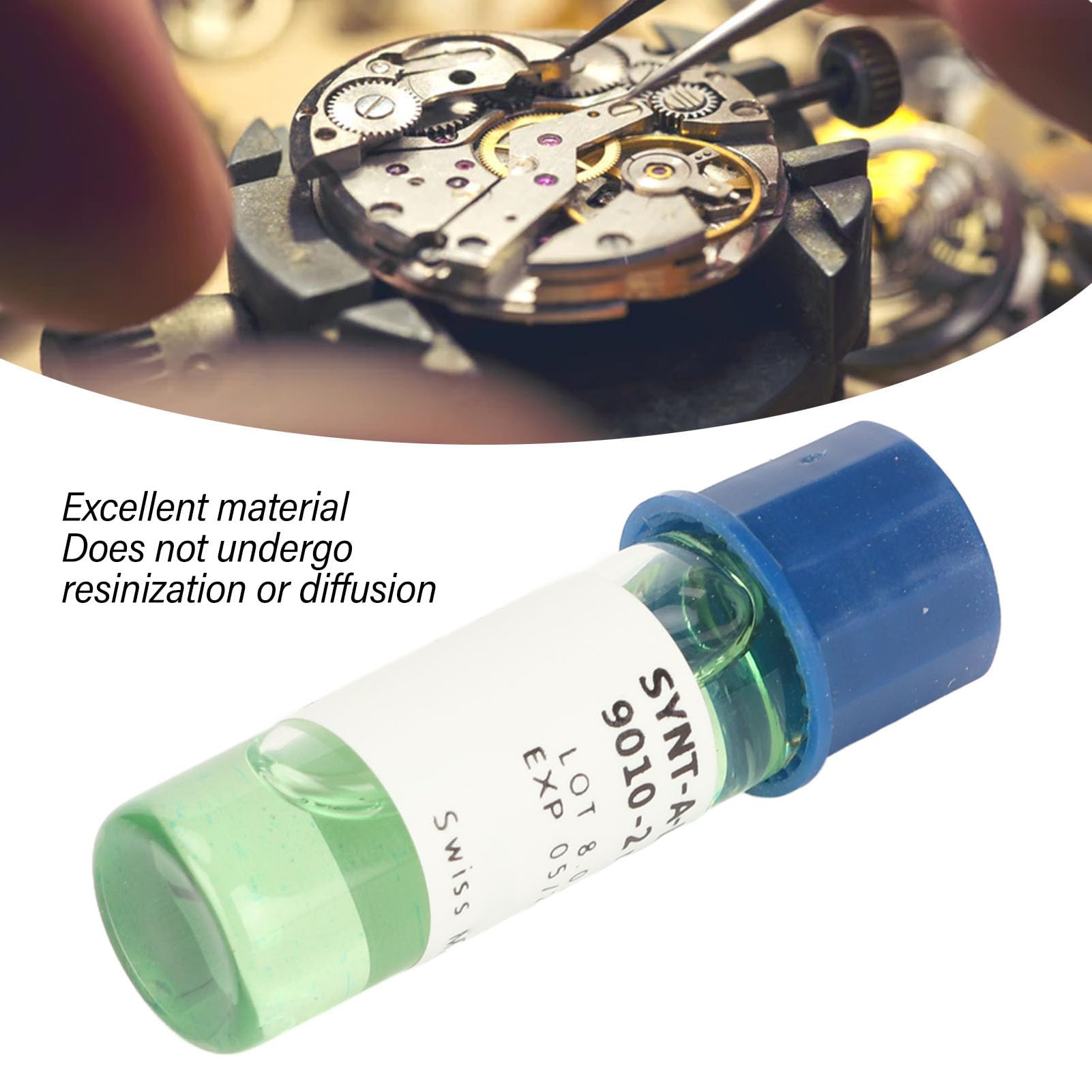 9010A Orologio Olio Lubrificante Olio Meccanico Sintetico per L'equilibrio Cuscinetto Verde Chiaro 2 Ml