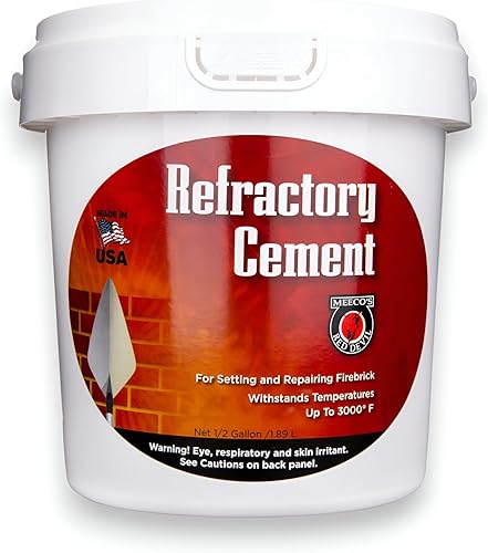 MEECO'S RED DEVIL 610, cemento refractario  Solo para uso interior
