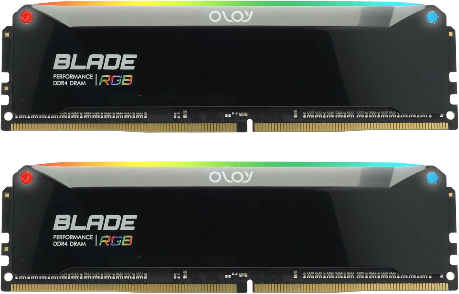 OLOy DDR4 RAM 32GB (2x16GB) Piano Black Blade RGB 3600 MHz CL18 1.35V 288-Pin Desktop Gaming UDIMM (MD4U1636181BRPDA)