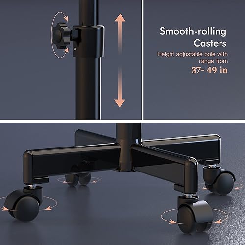 Miniatura 4 de TASALON Vaporizador de cabello de pie para acondicionamiento profundo, tapa de vapor con capucha para cabello natural y teñido, vaporizador