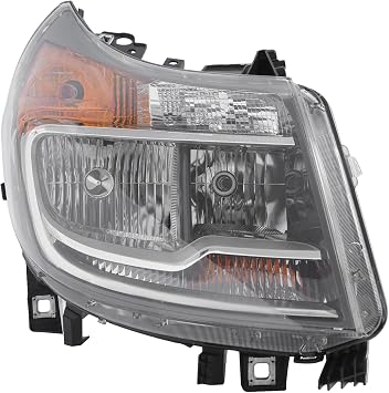 Front Halogen Headlights Assembly Right Side for2014-2022 RAM ProMaster 1500/2500/3500 Base w/LED DRL Bulb Projector Passenger Head Lights Direct Replacement Headlamps Assy Set Right Passenger Side