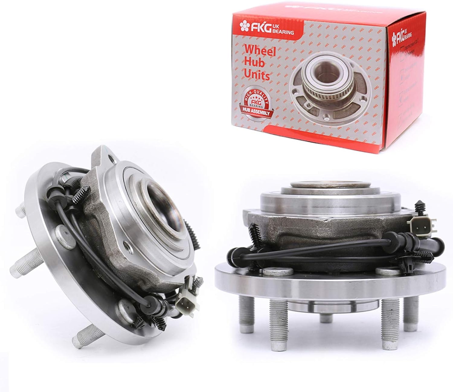 FKG 513234 Front Wheel Bearing Hub Assembly Fit for 2006-2010 Jeep Commander, 2005-2010 Jeep Grand Cherokee, Set of 2