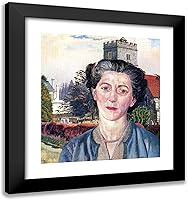 Vista 1 de ArtDirect Spencer, Stanley 20x21 Black Modern Framed Art Print Titled Portrait of Rachel Westropp
