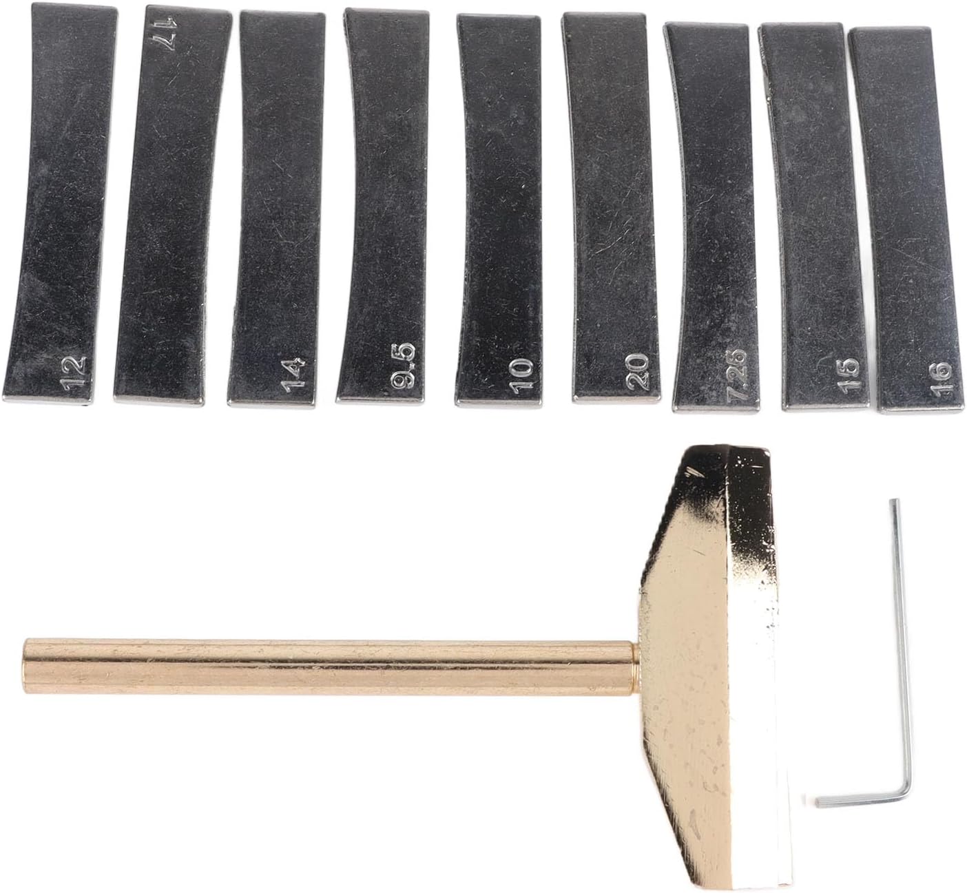 Tyenaza Luthier Tools Set, Fret Installation Set Fingerboard Fret Press Tool with Mounting Clamp Electric Guitar Repair Tools