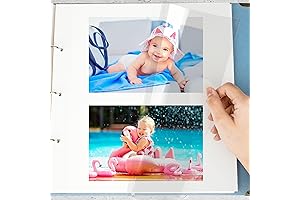 Refill Pages for 3 Ring Binder Photo Album | Self Adhesive |...