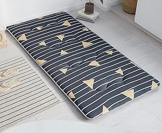 Japanische Futon-Matratze 10 cm Dickes Tatami - Faltbare Aufrollbare Futon Matratze, rutschfest Und Atmungsaktiv, Für Den Schlafsaal Zu Hause(D,Single(90x200cm))
