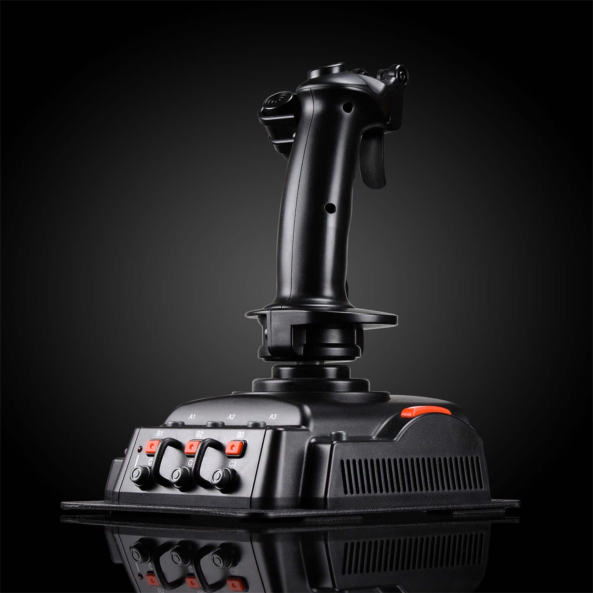 SIMPLETEK | Joystick da Volo Cablato per Simulatori di Volo | Impugnatura Ergonomica Pulsanti Programmabili PC Gaming