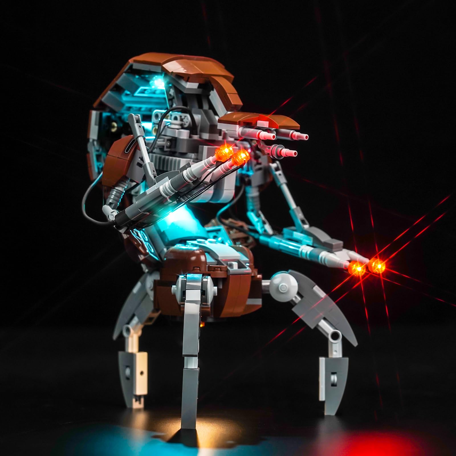 LocoLee LED Light Kit Compatible with Lego Droideka 75381(No Models Only Light) Creative Lighting Set Accessories Compatible with Lego Droideka 75381
