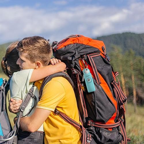 Miniatura 6 de Llavero de autodefensa, recargable, alarma de seguridad personal para mujer, sirena de 130 dB, luz LED estroboscópica. Ayuda a personas mayores y