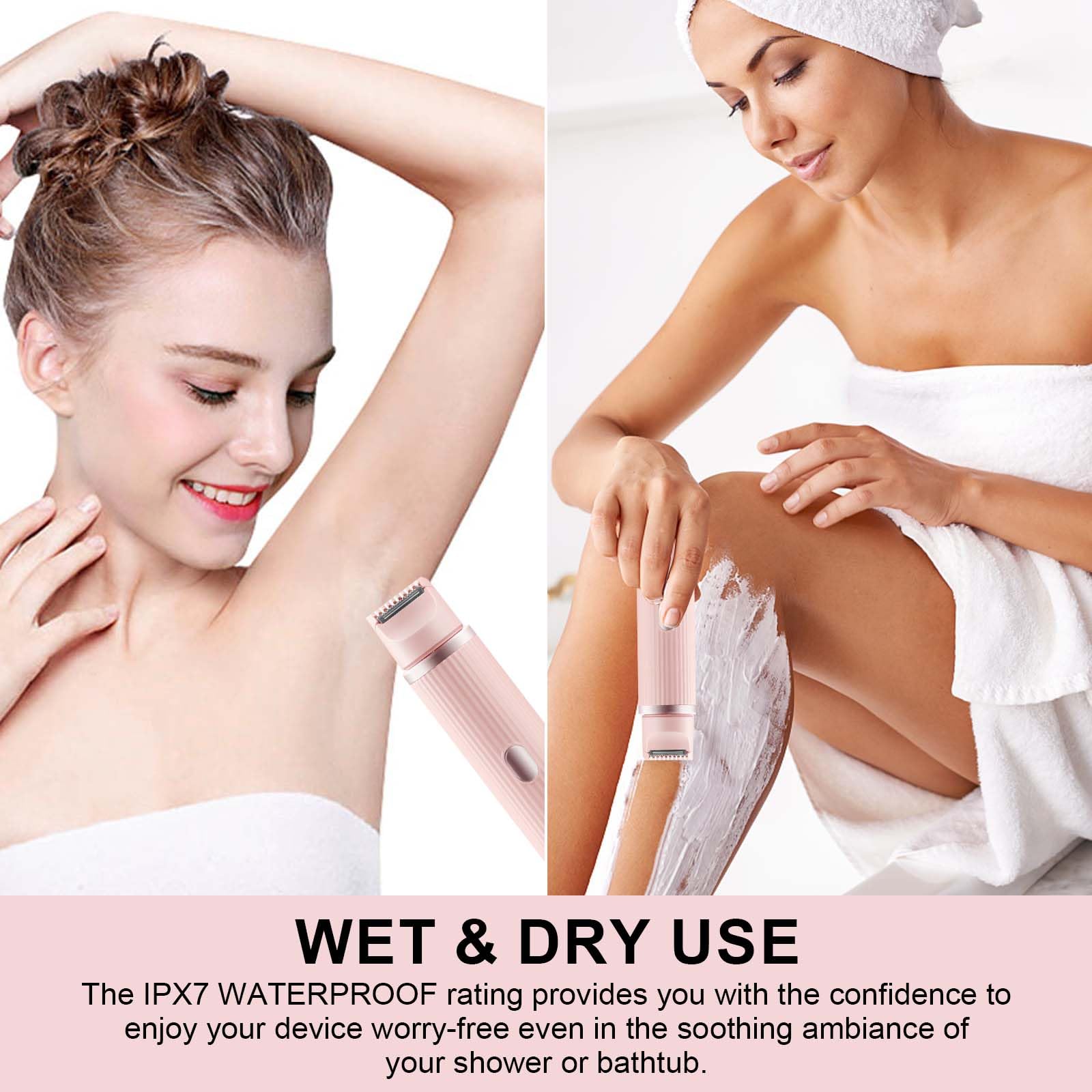 Afeitadora eléctrica para mujer, 2 en 1, doble cabeza, afeitadora eléctrica  para mujer, afeitadora íntima para mujer, resistente al agua, depiladora  inalámbrica en húmedo/seco para cara, bikini, : Amazon.es: Belleza